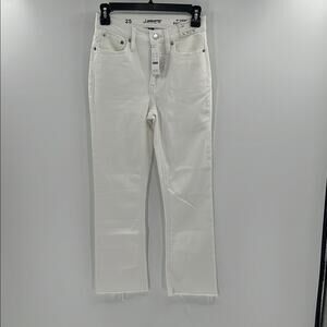 J. Crew Women's 9" Demi Boot Crop - White - 25 - New with tags